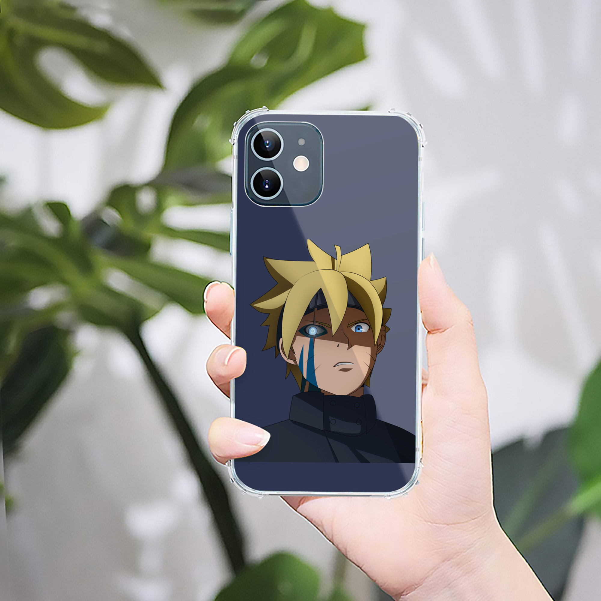 （画像用） NARUTO -ナルト- うずまき ボルト Uzumaki Boruto 【iPhone 12シリーズ対応】透明スマホケース（クリアソフトケース）